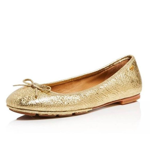 Tory Burch Shoes - NWT! Tory Burch Laila 2 Driver Flats Gold US 8.5